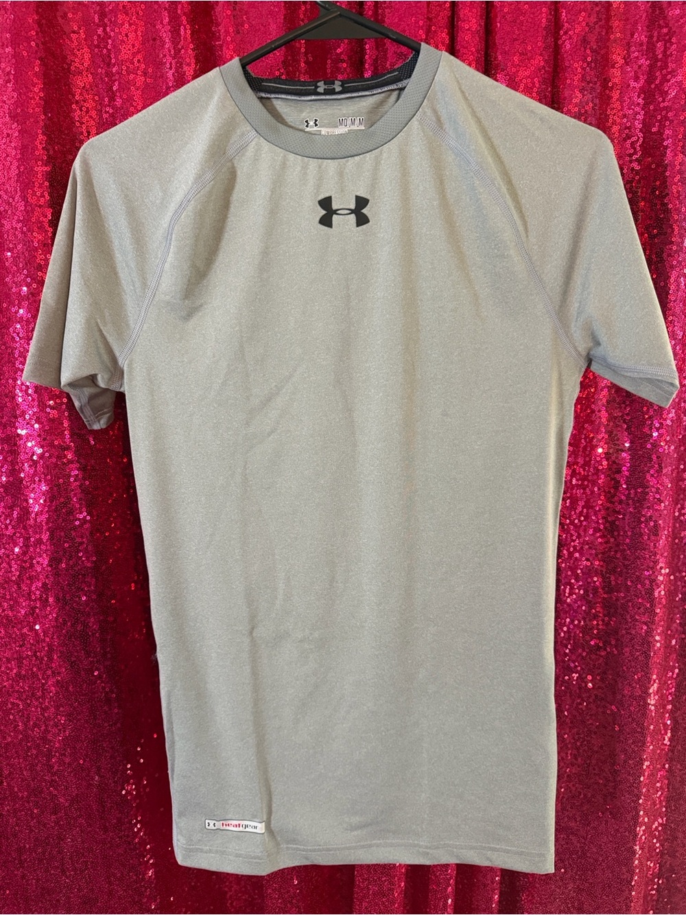 Under Armour Men’s Light Gray Short Sleeve Athletic Tee